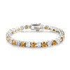 Sterling Silver Colourful Moissanite Fashion Tennis Bracelets