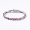 Full Rainbow Multicolored Sparkling Moissanite Tennis Bracelets