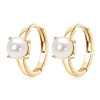 Mini Freshwater Cultured Pearl Hoop Huggies