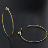 60mm Large Hanging Moissanite Hoops