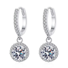 1ct Round Moissanite Earrings for Women