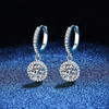 1ct Round Moissanite Earrings for Women