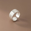 Adjustable Wide Band Ring in Silver Tone product image