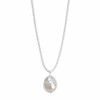 Baroque Freshwater Pearl Pendant Necklace in Silver Tone product image