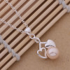 Freshwater Pearl Pendant Necklace in 925 Sterling Silver – product view 4