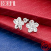 Flower Earrings for Women – Silver Tone – Style B – product image