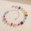 Silver tone zircon necklace product view