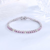 Kaia Cubic Zirconia Tennis Bracelet for Women – Silver Tone