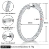 Mabel Moissanite Hoop Earrings for Women – Rose Gold Tone