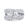 Xanthe Moissanite Marquise Ring for Women – Silver Tone