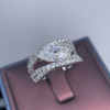 Xanthe Moissanite Marquise Ring for Women – Silver Tone