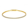 Zoe Moissanite Tennis Bracelet for Women – Gold Tone