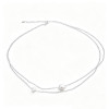 Aster Freshwater Pearl Chain Necklace for Women – Silver Tone