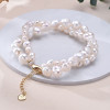 Iris Freshwater Pearl Chain Bracelet for Women – Gold Tone