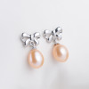 Thea Freshwater Pearl Drop Earrings for Women – Silver Tone