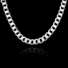 Luna Polished Chain Necklace for Men – Silver Tone