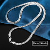Olive 6mm Sterling Silver Chain Necklace – 40cm