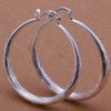 Belle Polished Statement Earrings for Women – Silver Tone