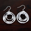 Elise Polished Statement Earrings for Women – Silver Tone Style B