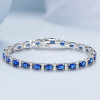 Rhea Sapphire Classic Bracelet for Women – Silver Tone