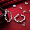 URMYLADY Polished Classic Hoop Earrings – Sterling Silver image 5