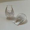 BFCLUB Sculptural Web Hoop Earrings – Sterling Silver (3)