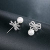 BJXMOSO Butterfly Pearl Drop Stud Earrings – Sterling Silver (3)