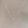 FANGSU Double-Layer Zircon Pendant Necklace – Sterling Silver (2)