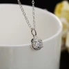 Crystal Flower Pendant Necklace – Sterling Silver 45cm (3)