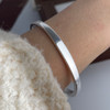 Geometric Open Cuff Bracelet – Sterling Silver (2)