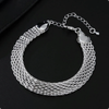Woven Chain Bracelet – Sterling Silver 20cm (1)