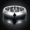 Polished Dome Band Ring – Sterling Silver Size 6 (2)