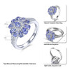 1.5ct Tanzanite Ring – Sterling Silver Size 6 (2)