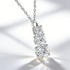 1.8ct Moissanite Pendant Necklace – Sterling Silver 45cm (2)