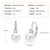 Anziw Pearl & Moissanite Hoop Drop Earrings – White Gold Colour (2)