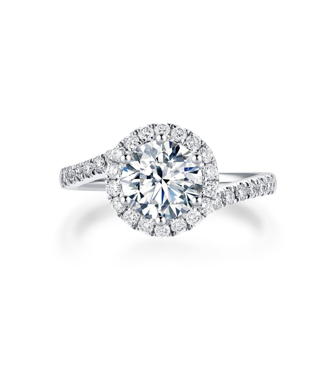 Angel's Eye Lab-Grown Diamond Engagement Ring  6 Claw