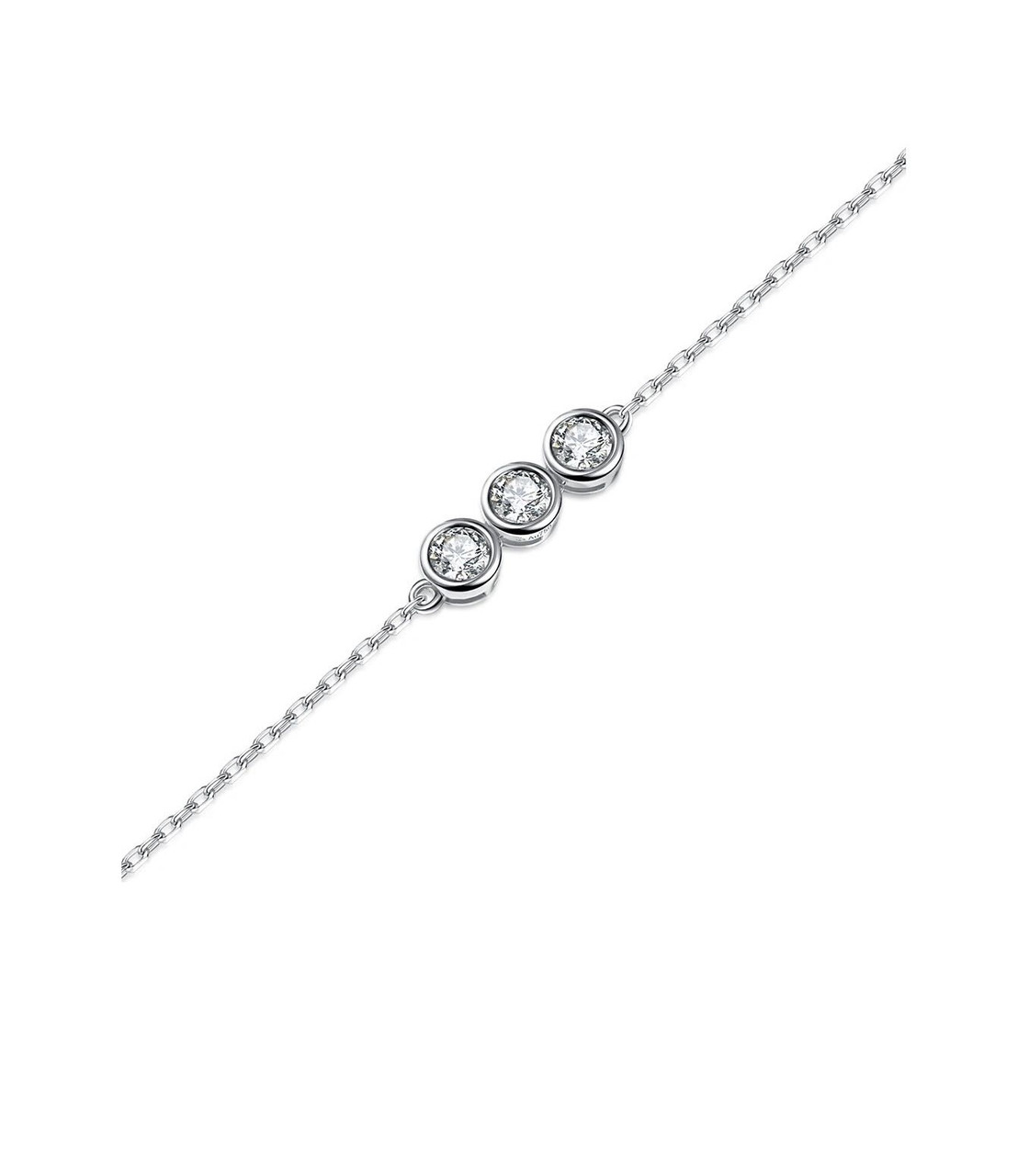 Small Bubble Round 18K Gold Lab-Grown Bracelet 0.30ct IGI