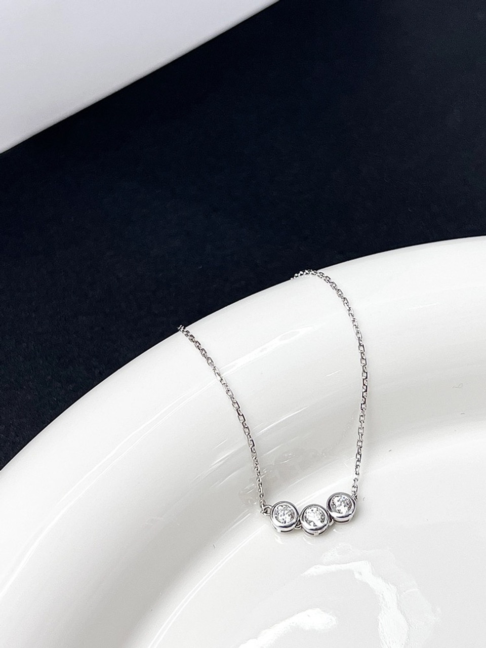Small Bubble Round 18K Gold Lab-Grown Bracelet 0.30ct IGI