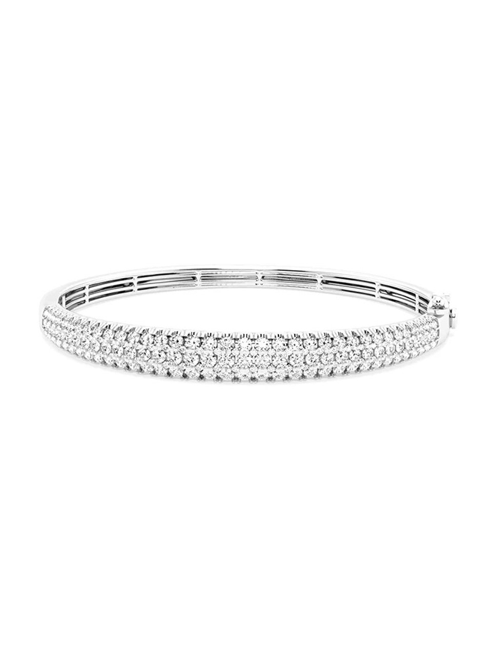 Luxury Group Inlaid 18K Gold Lab-Grown Bracelet 3.0ct D VS1 IGI