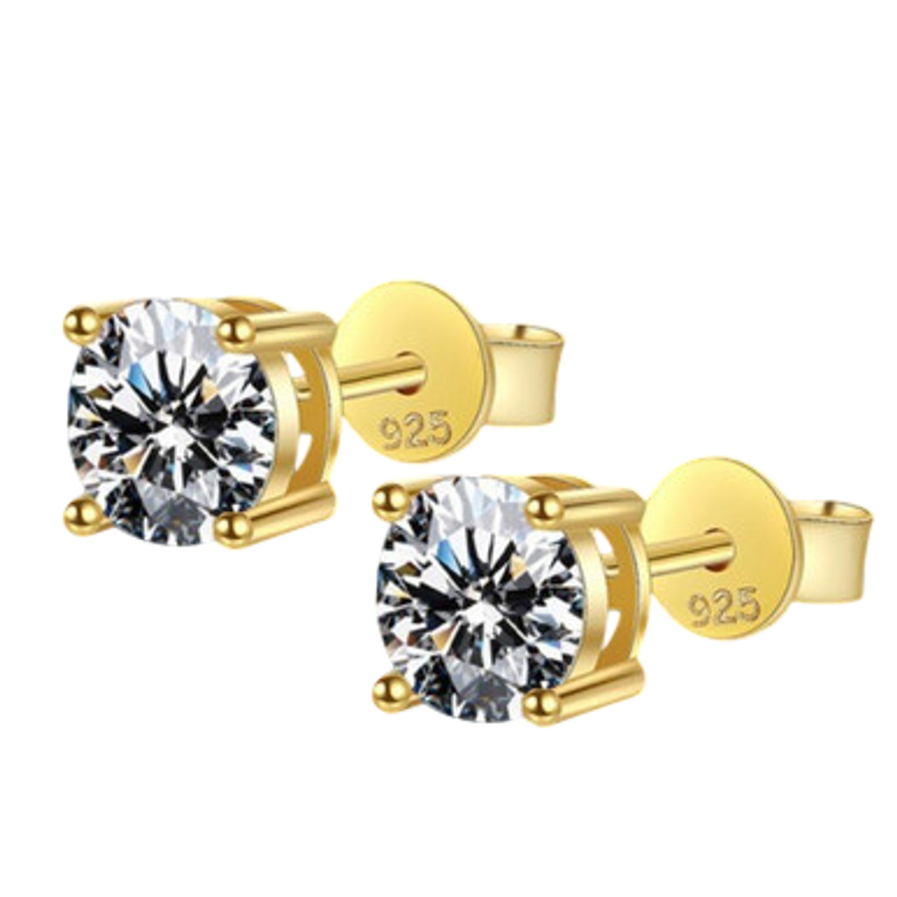 Sparkling Timeless Square Stud Earrings