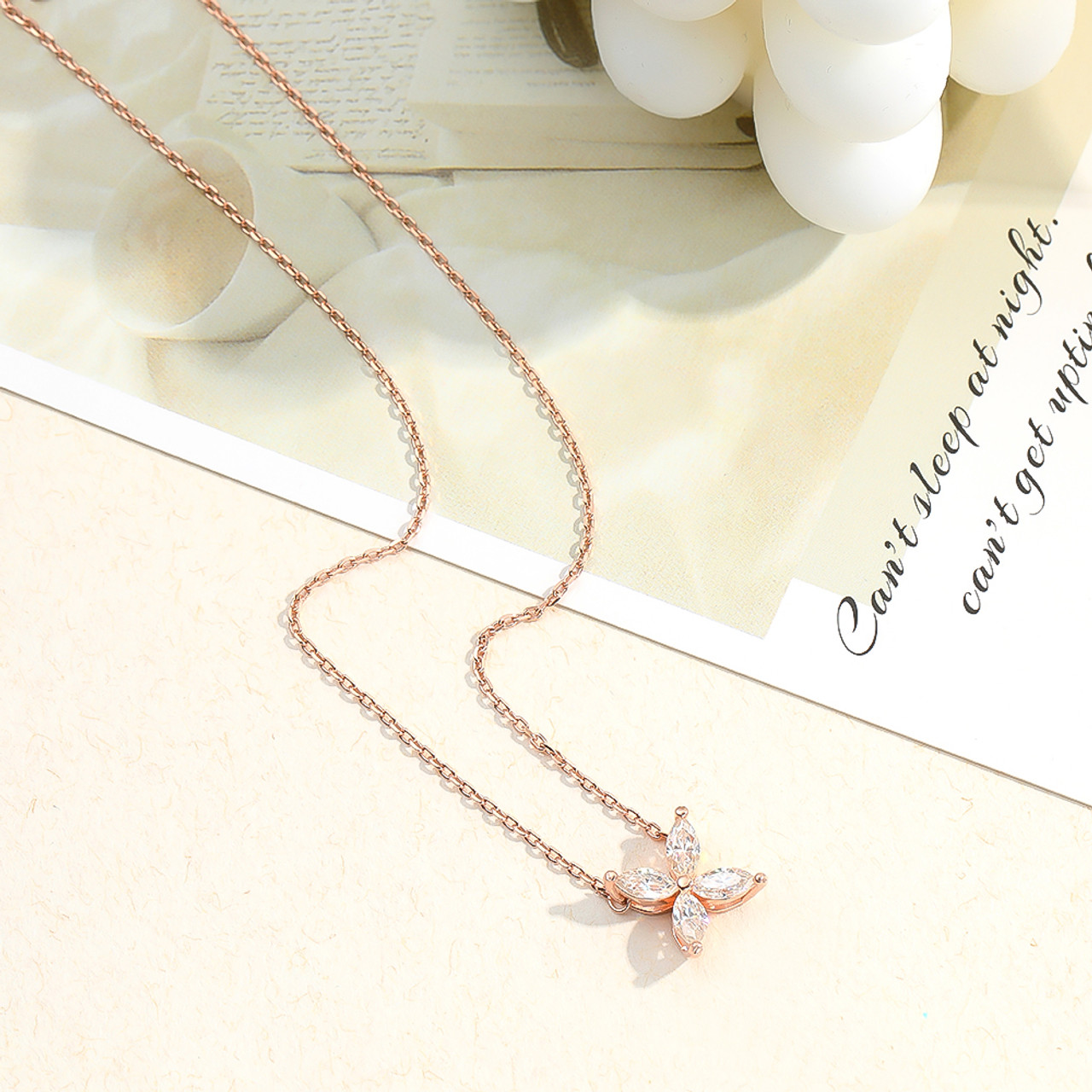 Radiant Four Cut Marquise Collier Necklace