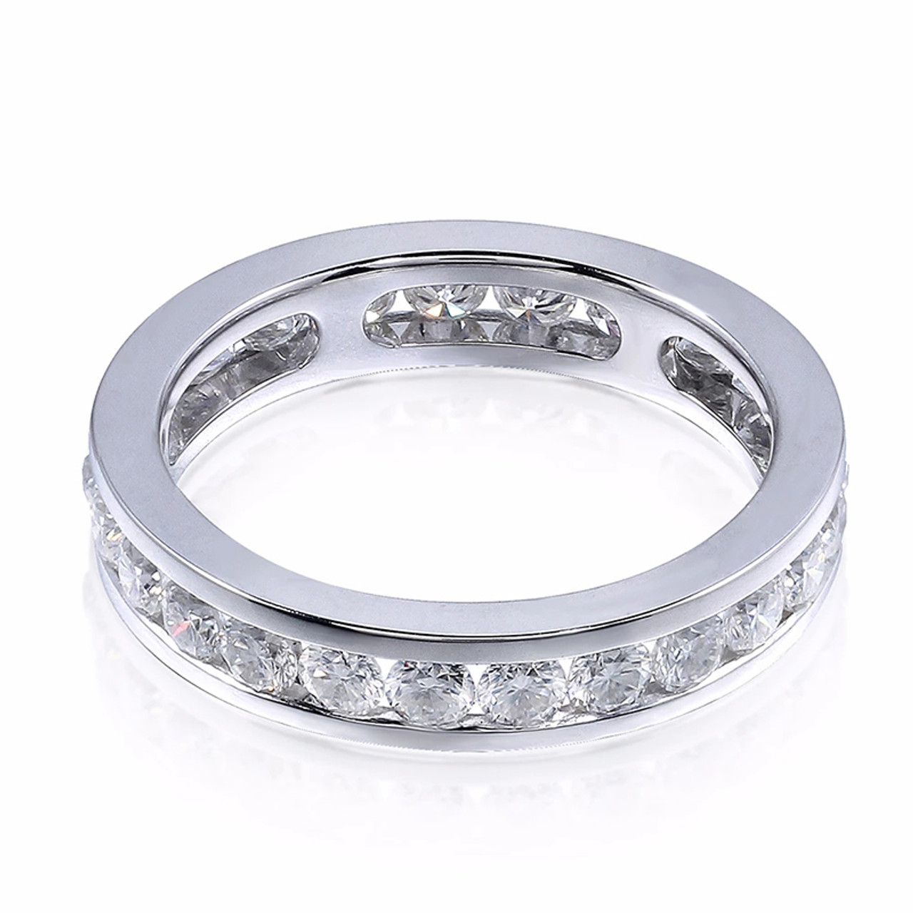 Sparkling Moissanite Eternity Band