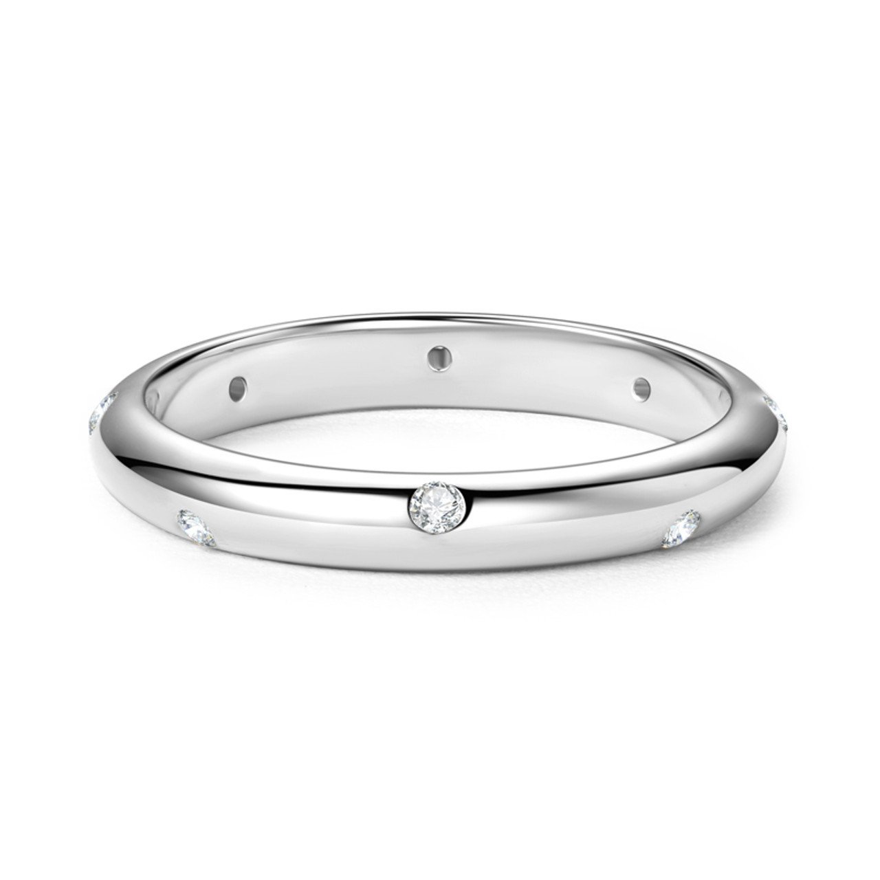 Sparkling Droplets Moissanite Ring