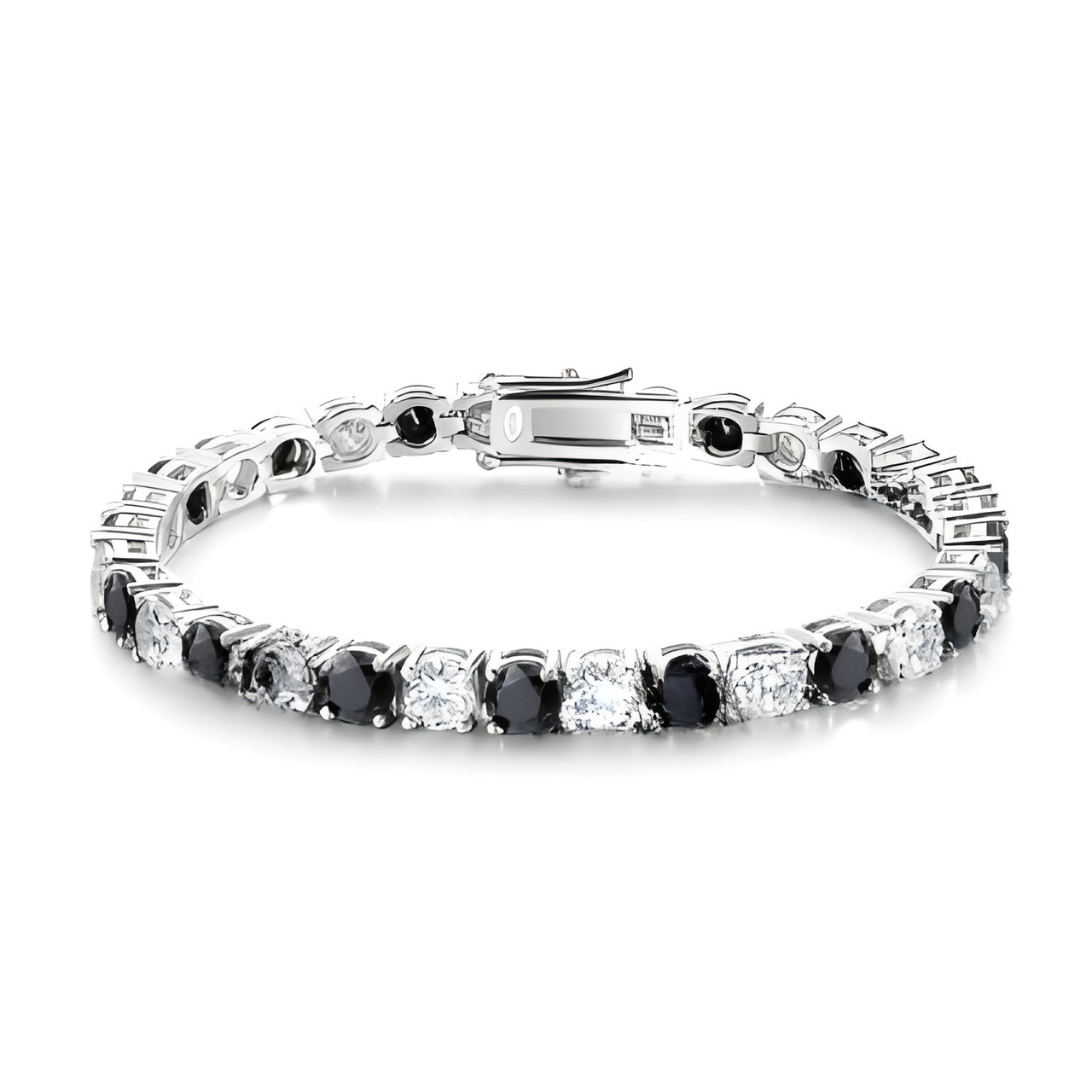 Sterling Silver Colourful Moissanite Fashion Tennis Bracelets