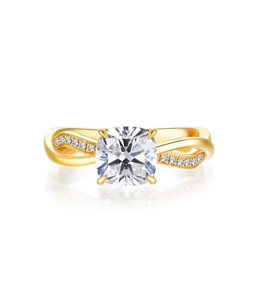 Mobius Series Lab-Grown Diamond Engagement Ring 4 Claw