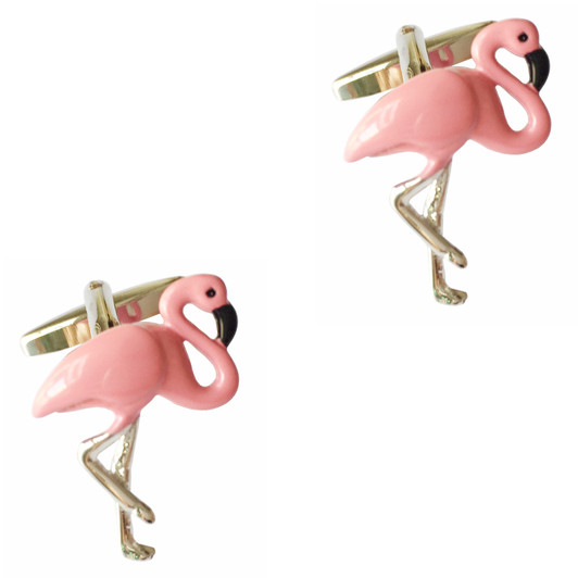 Pink Flamingo Cufflinks – Pair – product view