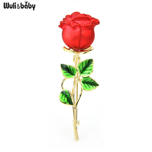 Classic Rose Flower Brooch (1)