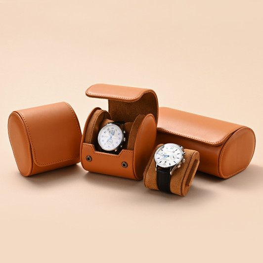 Single Watch Travel Roll – Brown