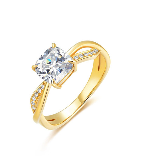 Mobius Series Lab-Grown Diamond Engagement Ring 4 Claw