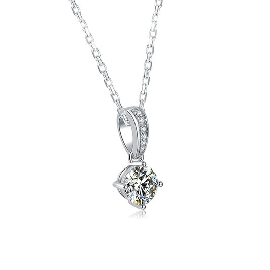 Inlaid18K Gold Lab-Grown Diamond Necklace